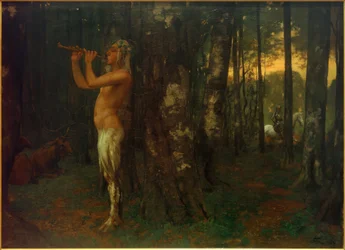 Schemering in het bos