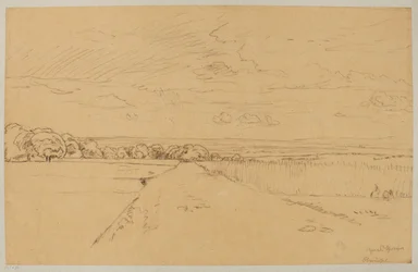 Landschap met weg uit de omgeving van Oberursel