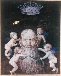 Saturnus, illustratie uit 