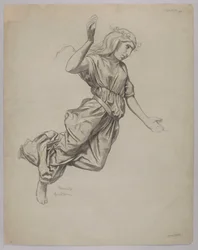Studie van een vrouwelijke figuur