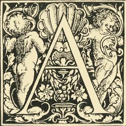 A - Een alfabet door Hans Weiditz, ca. 1520-1521, 1908