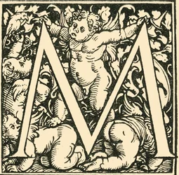 M - Een Alfabet door Hans Weiditz, c1520-1521, 1908