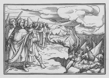 De opstand van Korach, Dathan en Abiram, Numeri XVI, 33