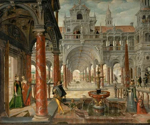Paleis met voorname bezoekers
