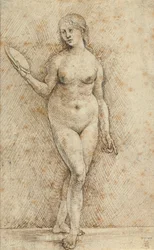 Naakt met spiegel (Vanitas)