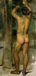 Sinaasappelplukkers. Studie voor de fresco