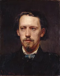 Portret van de schilder Heinrich Heger