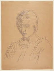 Portret van de vrouw van de kunstenaar, Besse Giersing