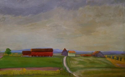 Veldlandschap met Boerderij