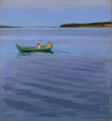 Boottocht op idyllisch meer