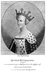 Catherine van Valois 1401-1437, koningin-gemalin van Koning Hendrik V, 1792