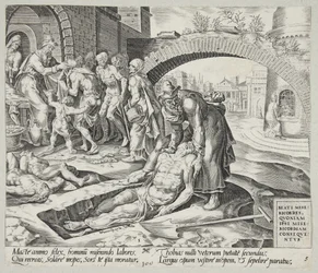 Zalig zijn de barmhartigen. Tobit begraaft de doden, kleedt de naakten en voedt de hongerigen