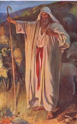 De brandende struik, illustratie uit Pictures That Teach The Crown Series, 1920