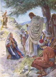 Het geloof van Martha, illustratie uit Pictures That Teach The Crown Series, 1920