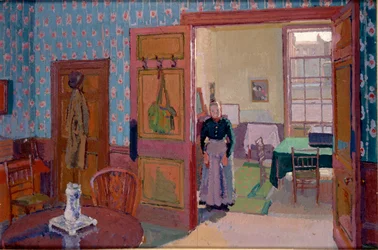 Interieur met Mevrouw Mounter