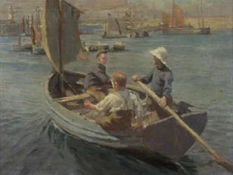 Zeilen in Newlyn Haven
