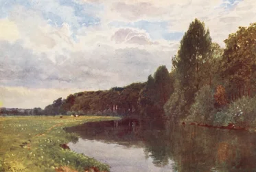 De rivier Wey, nabij Ripley