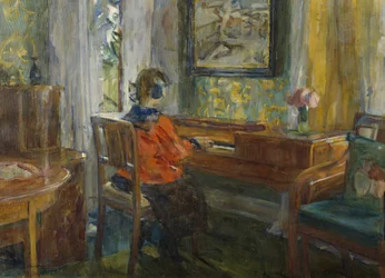 Bij de piano van overgrootmoeder