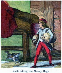 Jack neemt de geldzakken uit het kasteel van de reus, 1867
