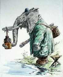 De olifant gaat vissen