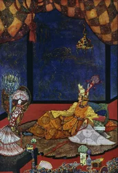 De nachtegaal, sprookje door Hans Christian Andersen (1805-1875), illustratie door Harry Clarke (1890-1931)