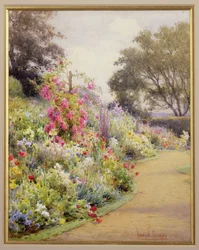 Een kruidachtige border