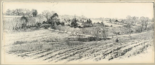 Het slagveld bij Beaver Dam Creek