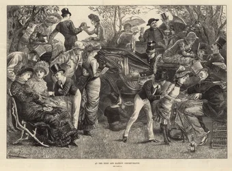 Bij de cricketwedstrijd Eton en Harrow