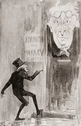 Illustratie voor A Christmas Carol uit The Christmas Books door Charles Dickens