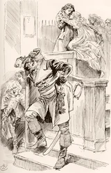 Illustratie voor de roman Een verhaal van twee steden van Charles Dickens