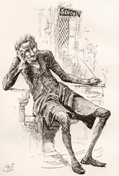 Illustratie voor The Old Curiosity Shop van Charles Dickens