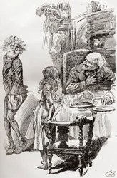 Illustratie voor De Oude Curiositeitenwinkel van Charles Dickens