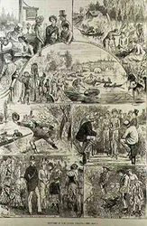 Schetsen bij de Henley Regatta, uit The Illustrated London News, 7 februari 1881