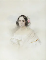 Portret van Anna Alexeevna Olenina 1808-1888