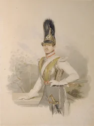 Portret van Graaf Valentin Grigoryevich Stroganov 1801-1833, voor 1832