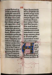 Evangelieboek met Evangelistenportretten: Gedecoreerde Initiaal, c. 1480