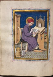 Evangelieboek met portretten van evangelisten: Sint Marcus, ca. 1480