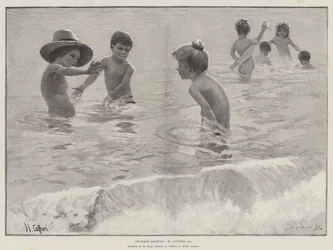 Kinderen die baden