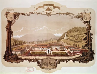 Uitzicht op de Abdij van Clairvaux