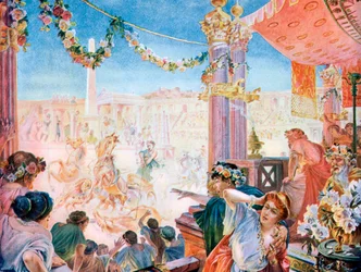 Het circus van Nero of het circus van Caligula, Rome, 1901