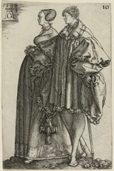 Dansend paar, plaat tien uit De grote bruiloftsdansers