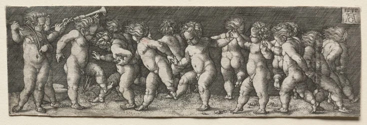 Vijftien naakte dansende kinderen, 1535