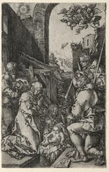 De aanbidding van de herders, 1553