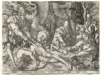 De gelijkenis van de barmhartige Samaritaan: De rovers die de reizigers aanvallen, 1554