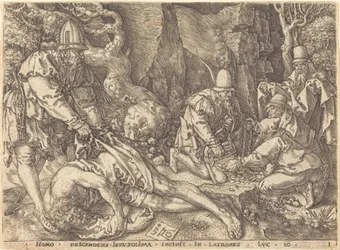 Reiziger onder dieven, 1554