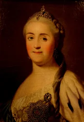 Portret van keizerin Catharina II 1729-1796, 1770s