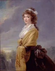Portret van gravin Elisabeth von Thun-Hohenstein 1764-1806, 1787