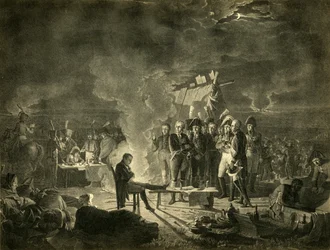 Napoleons bivak op het slagveld van Wagram tijdens de nacht van 5-6 juli 1809, 1921