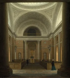 De Slotskirken van Christiansborg, Kopenhagen, ca. 1850s