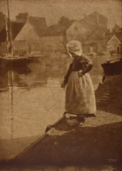 Nederlands Meisje in Landschap